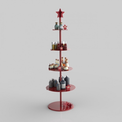1324 - Christmas tree-shaped self-stand display